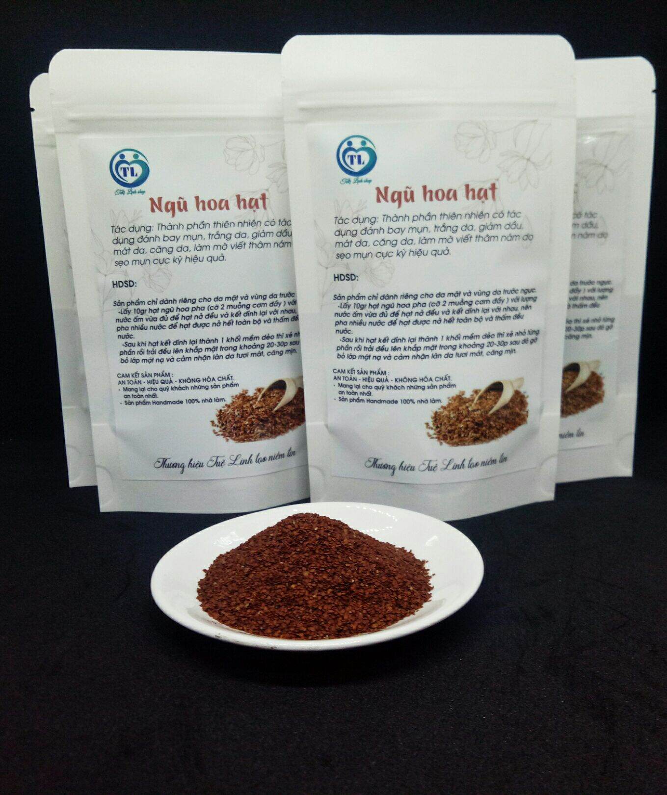 100g Ngũ hoa hạt đắp mặt nạ
