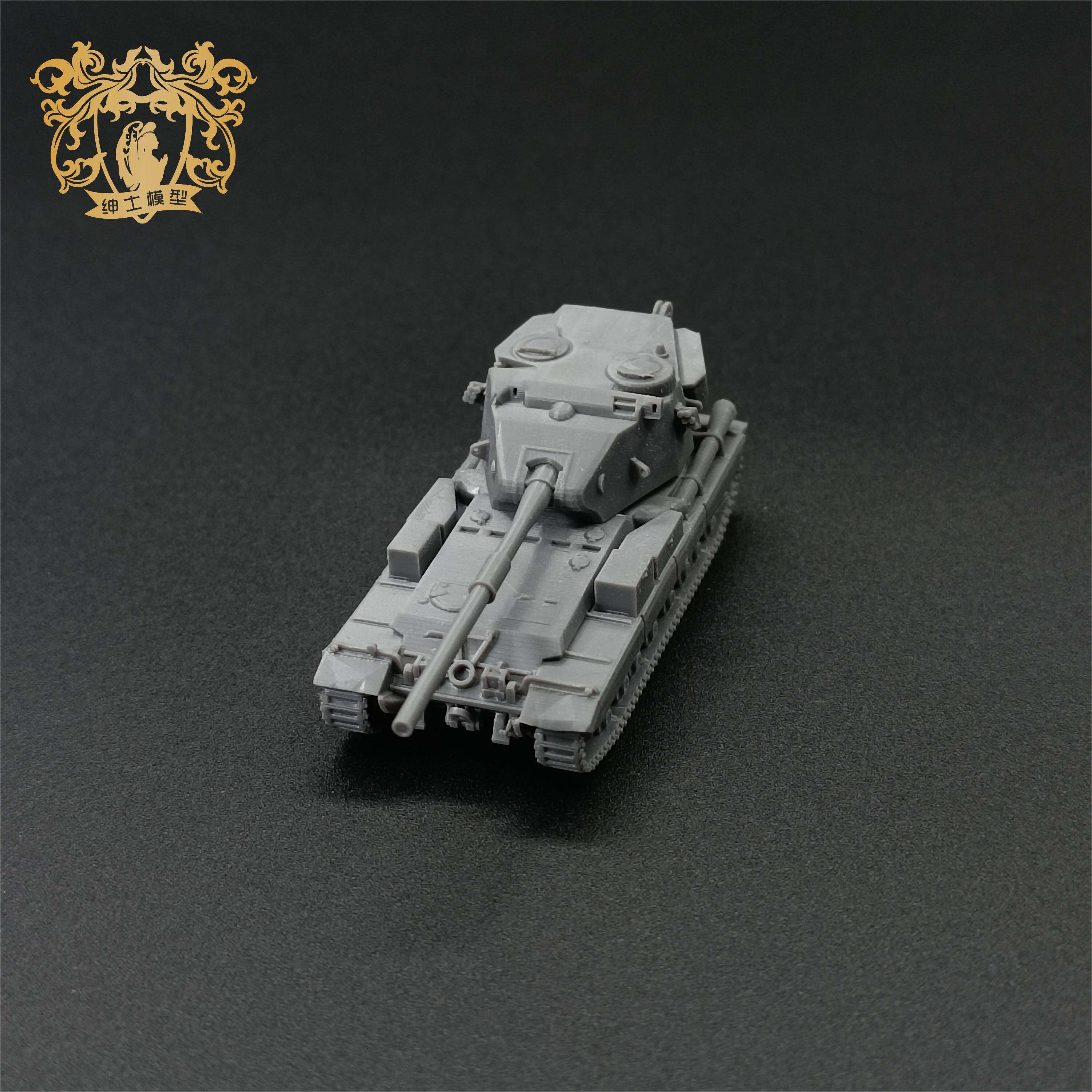 Mô Hình Xe Tăng FV215B 183 3D Printed 1/144 Scale Model Military Vehicle Model Kit Assembly Model Ot