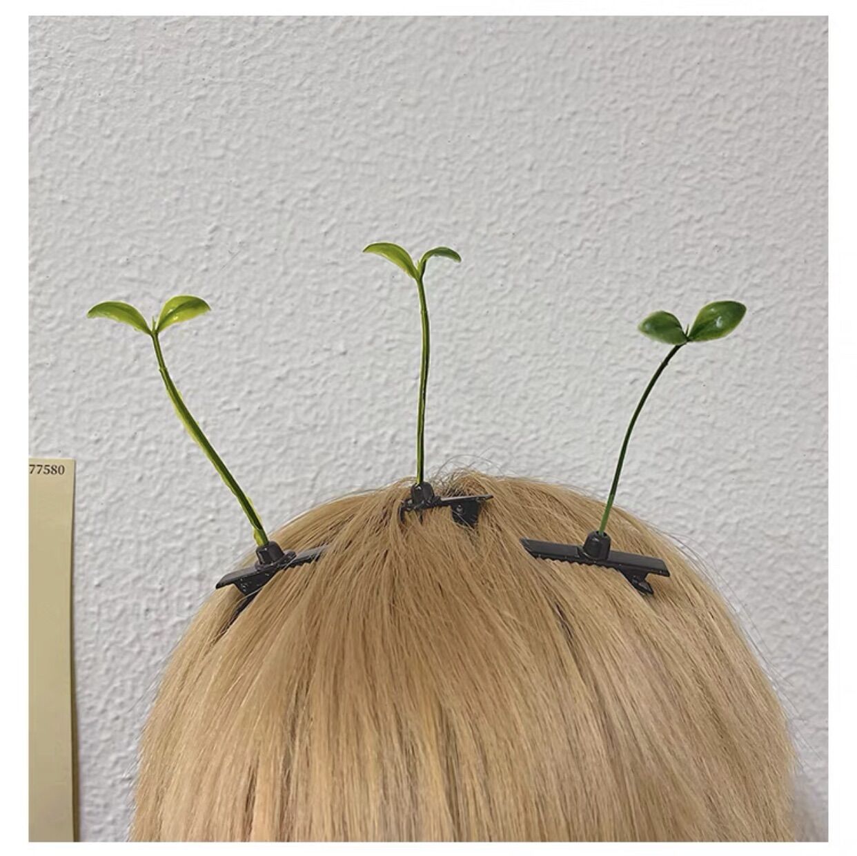 10 Kẹp tóc mầm cây cute