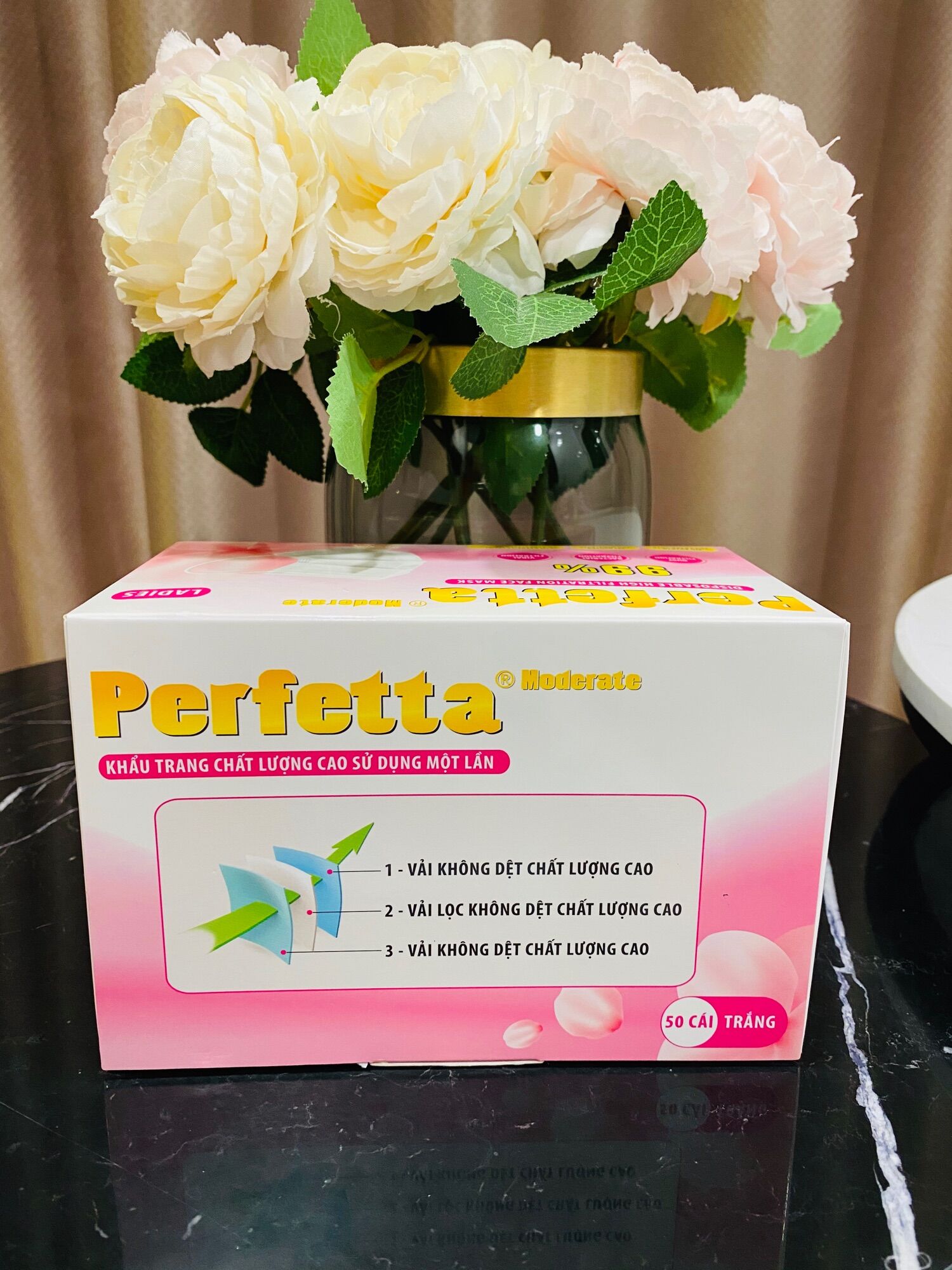 ❤️❤️❤️ khẩu trang y tế trẻ em perfetta kid hộp 50 cái