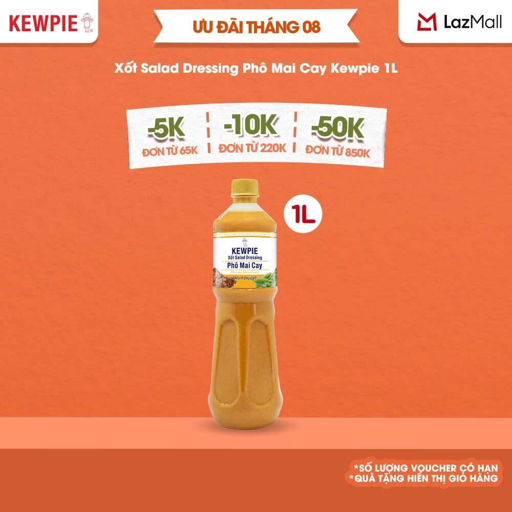 Xốt Salad Dressing Phô Mai Cay Kewpie 1L