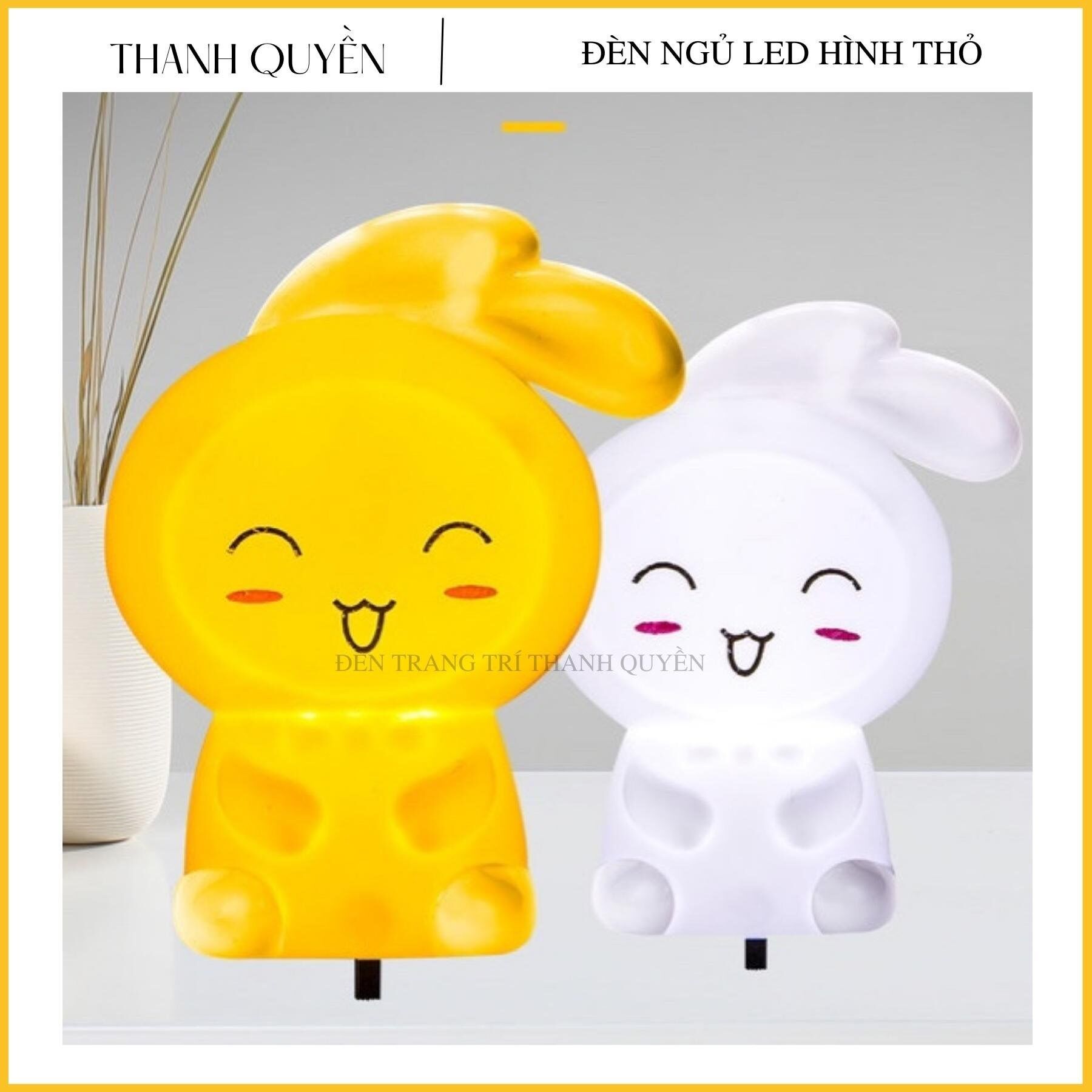 Đèn ngủ Led có giắc cắm hình thỏ con đáng yêu giá rẻ