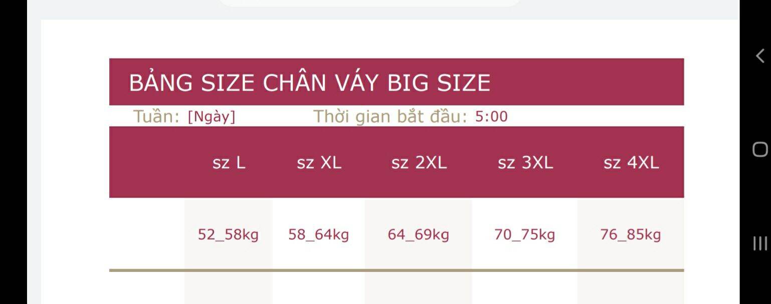 (BIG SIZE) Chân váy chữ A phối cúc big size C055