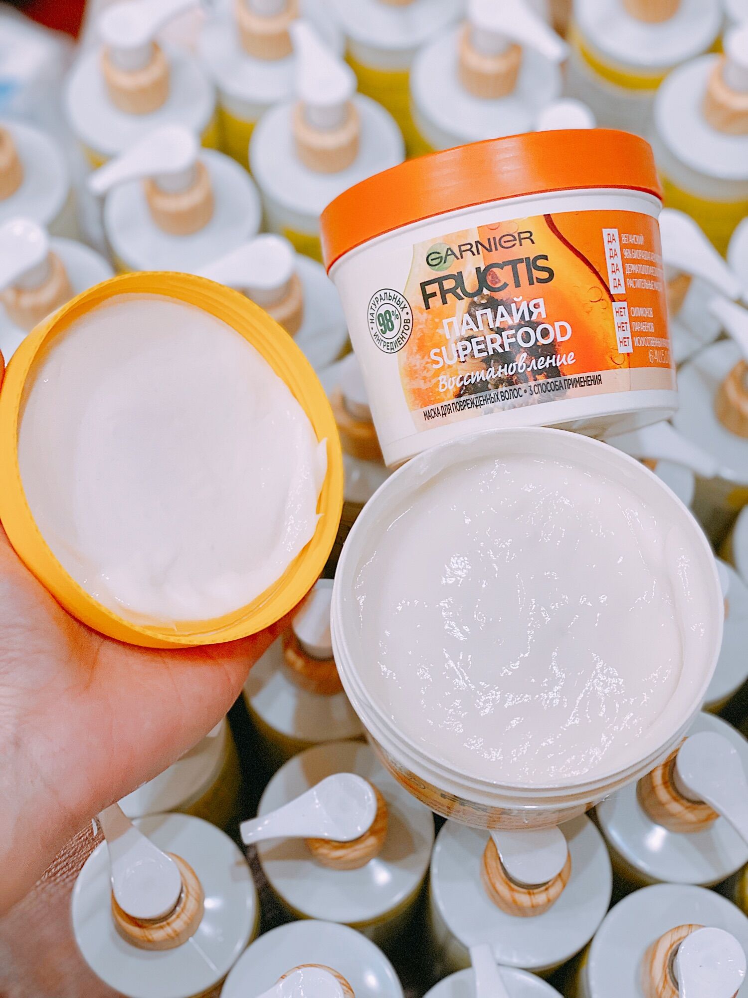 Ủ TÓC GARNIER FRUCTIS SUPERFOOD 390ML (BILL NGA)