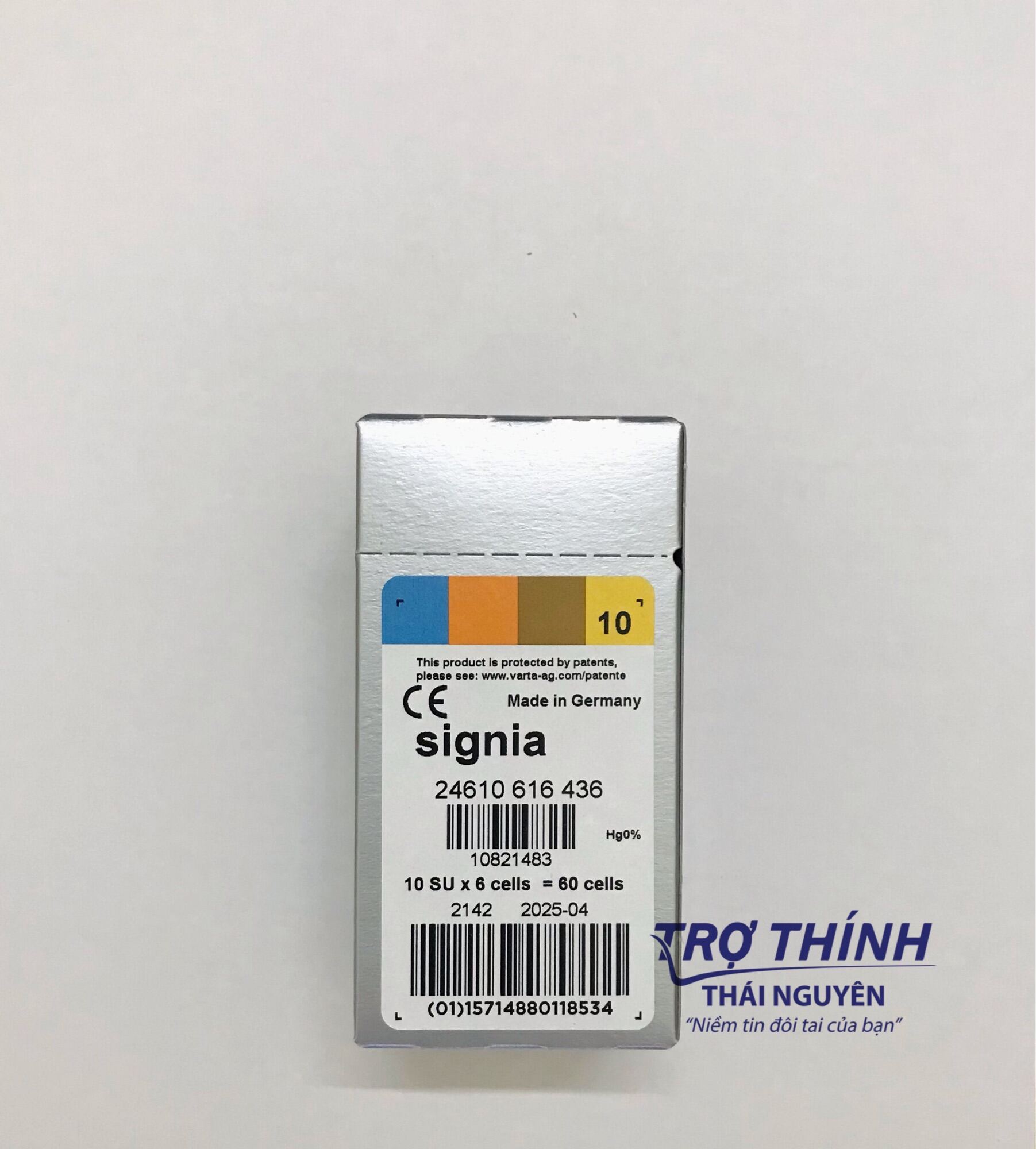 Hộp 10 vỉ Pin máy trợ thính Signia số 10