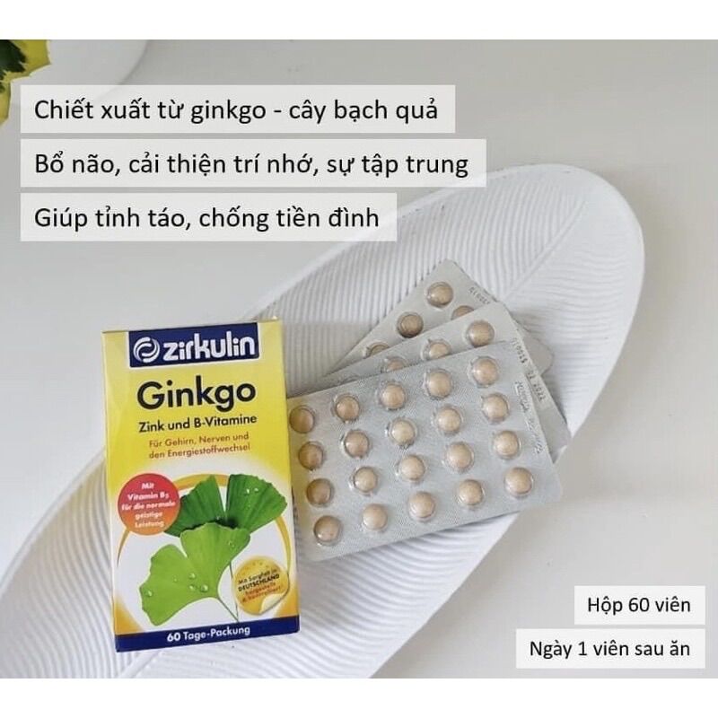 Viên uống Ginkgo 60vien