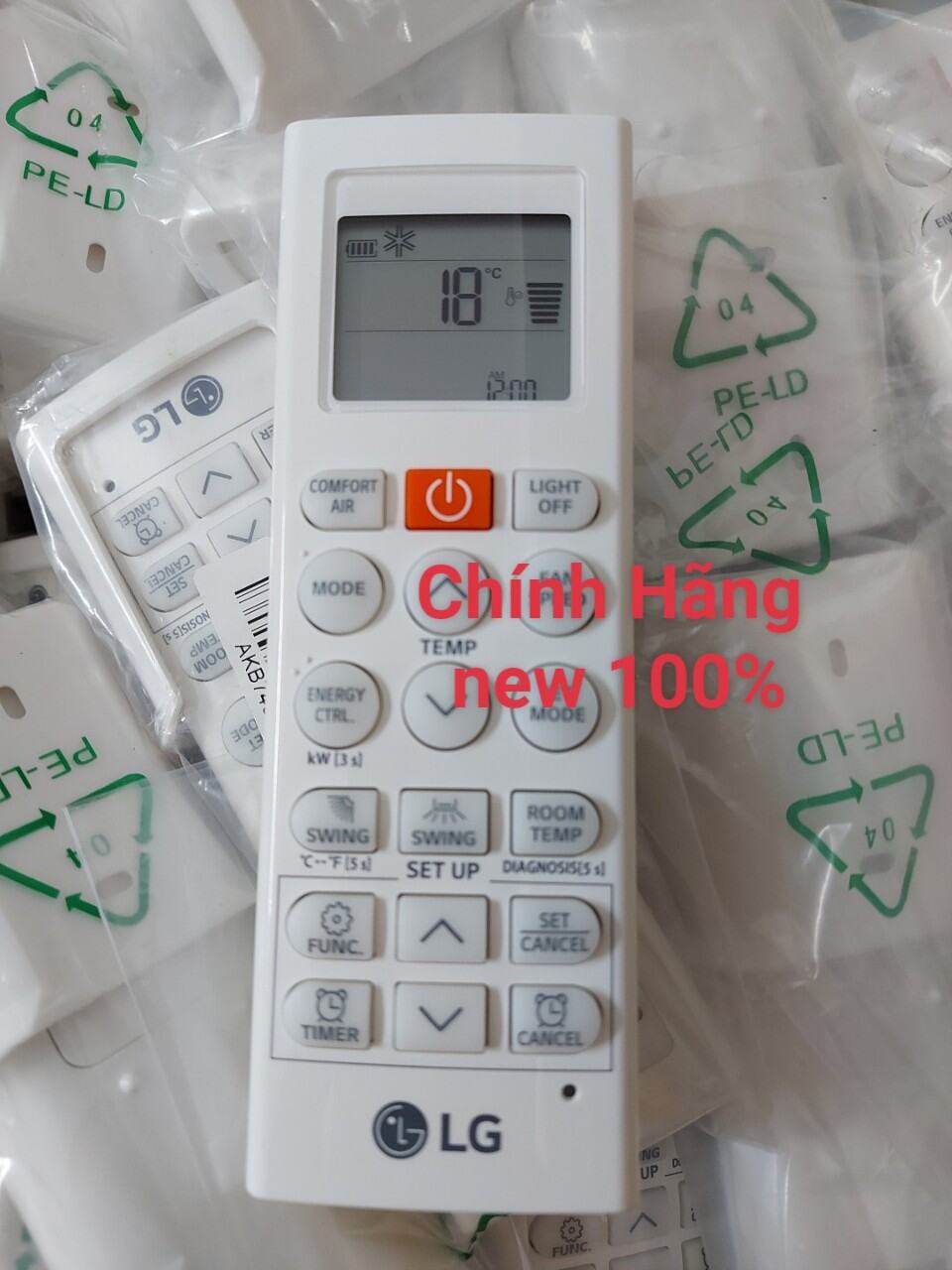 Remote máy lạnh điều hòa LG mới xịn Hãng mã là AKB74955603 và AKB74955604