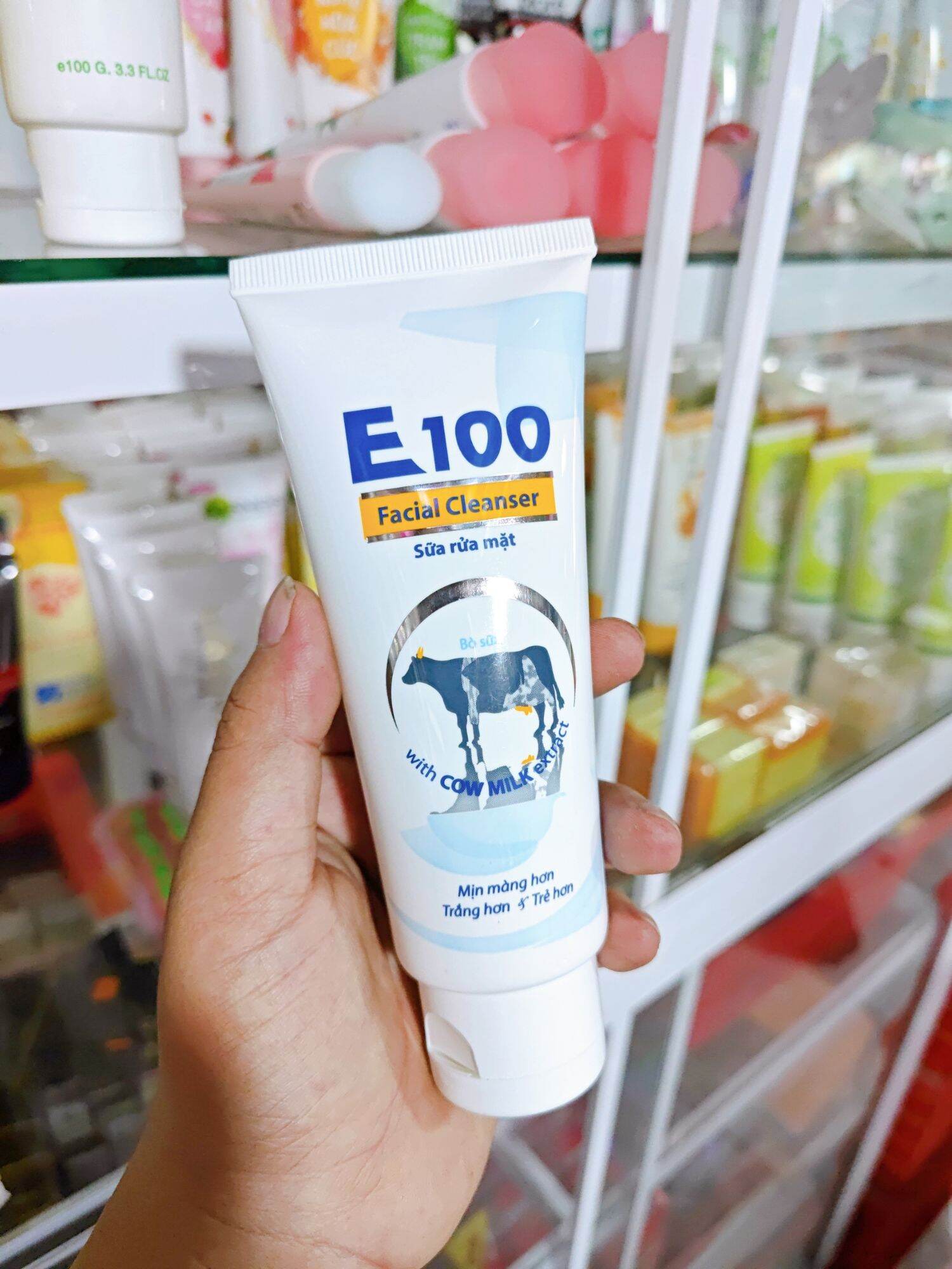 CHÍNH HÃNG - Sữa Rửa Mặt Nha Đam E100 Ngừa Mụn Sáng Da 100G