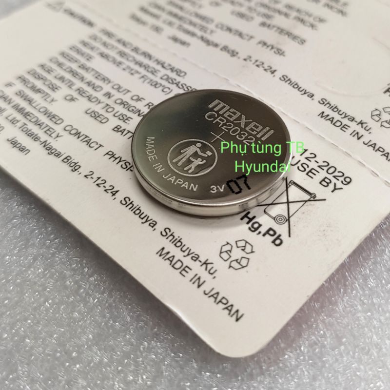 Pin chìa khoá ô tô Hyundai chính hãng Japan