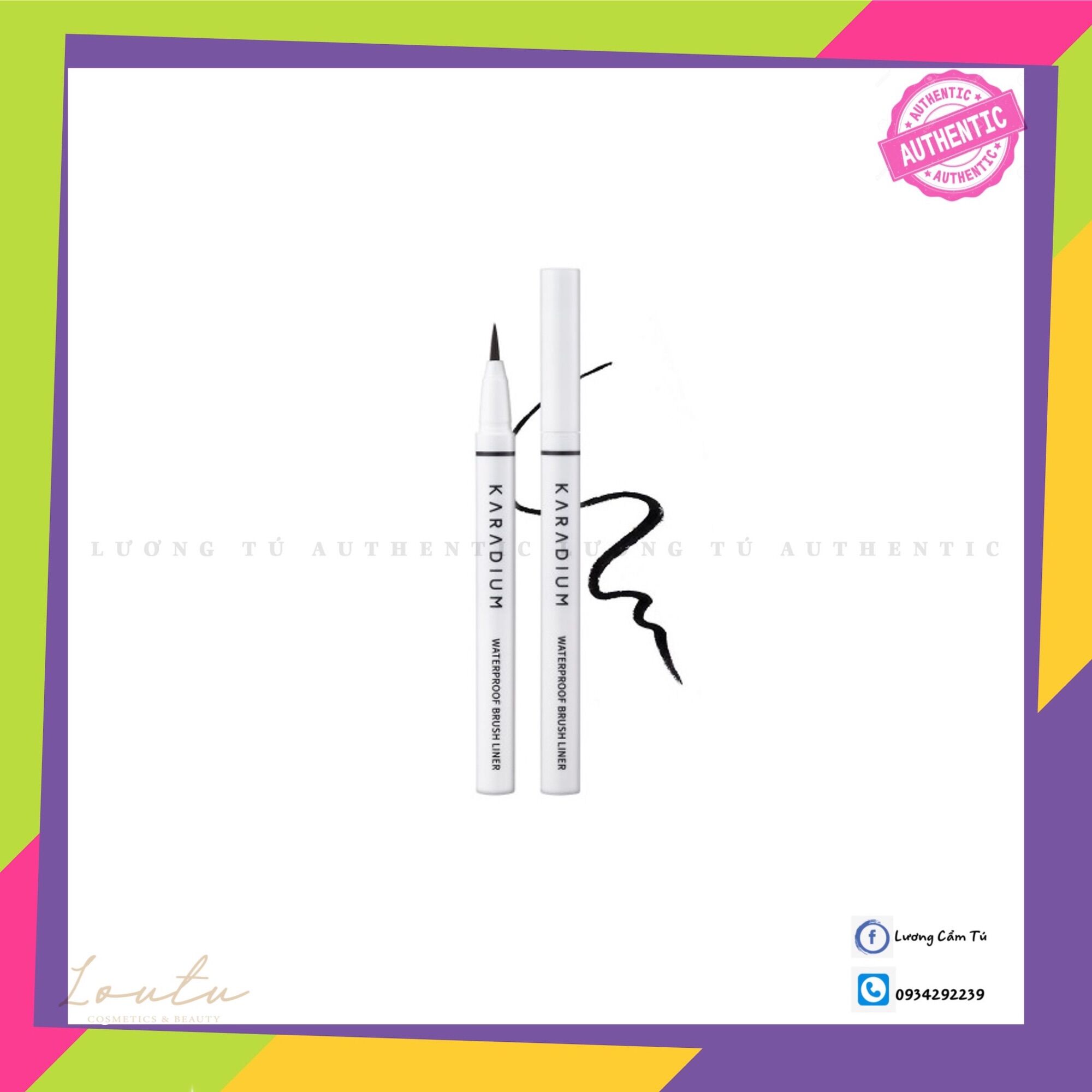 Kẻ mắt nước karadium waterproof eyeliner pen mẫu mới