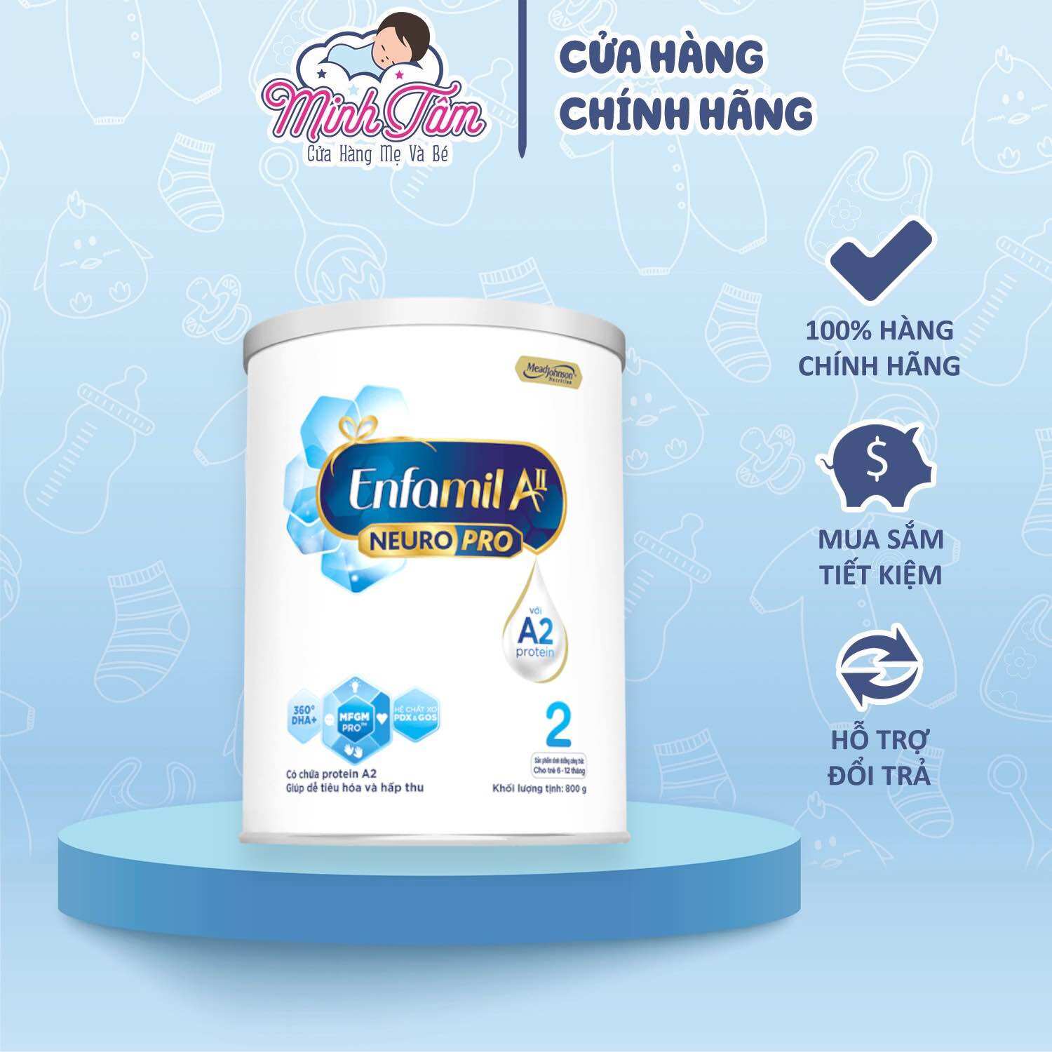 Sữa Enfamil A2 NeuroPro số 2 (800g)