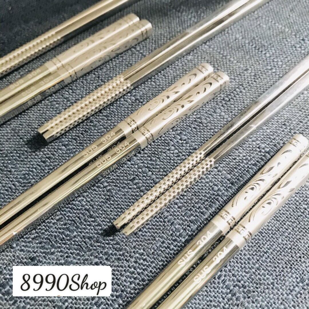 Set 5 Đôi Đũa Inox Cao Cấp