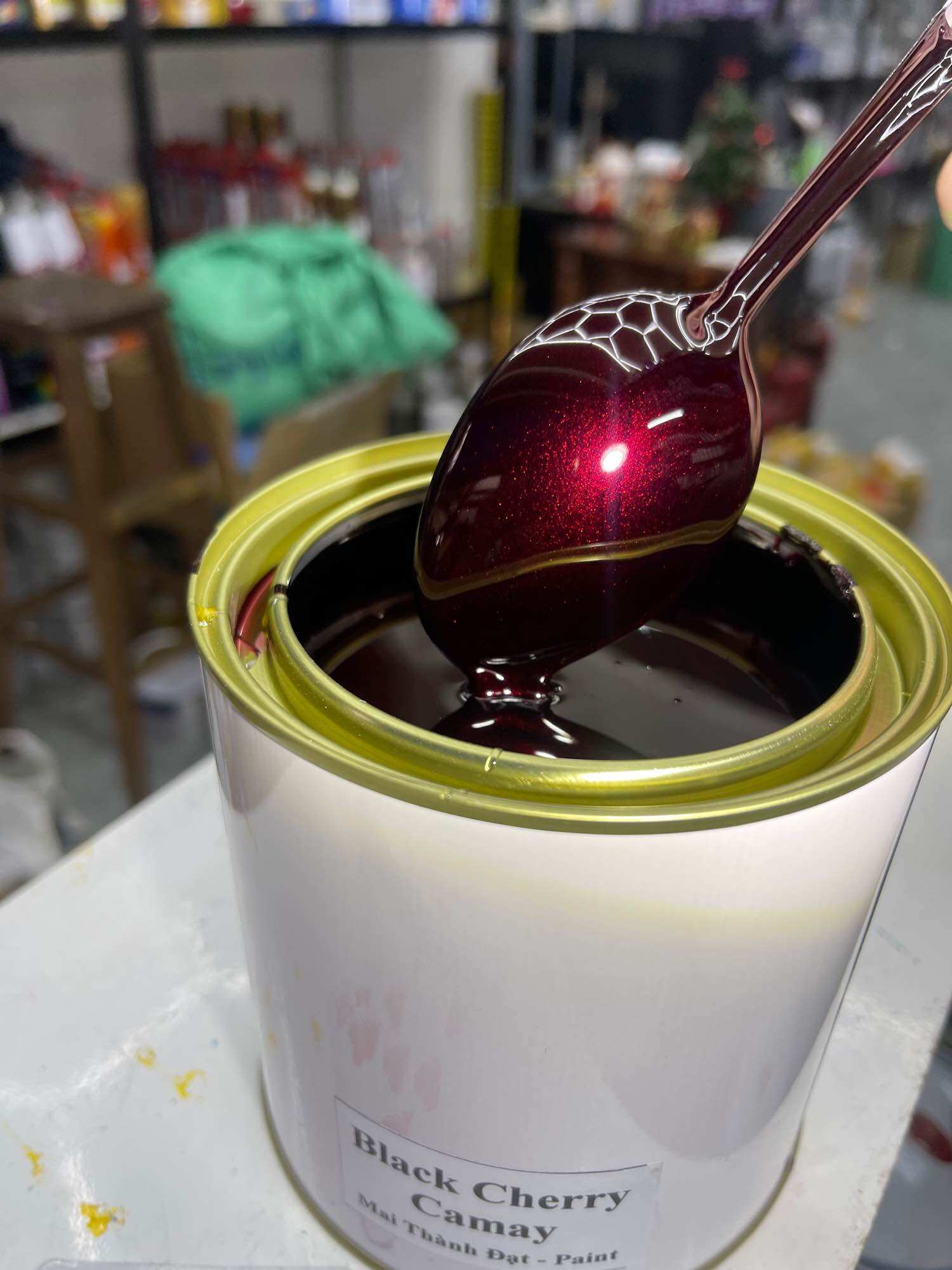 Màu Sơn BlackCherry Camay Hệ 1K ( Sơn Oto Xe Máy ) Đóng gói tuỳ chọn