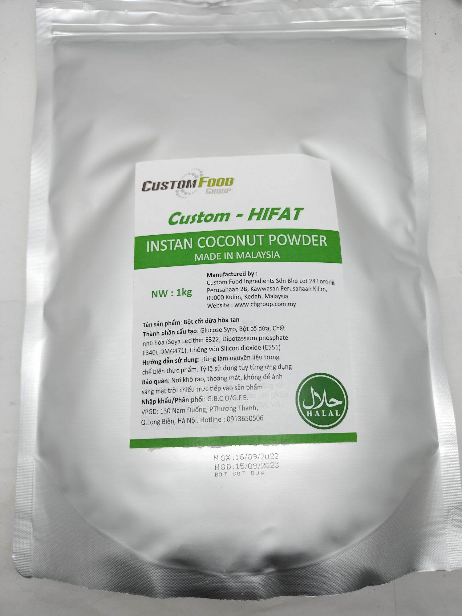 Bột cốt dừa hòa tan customfood malaysia