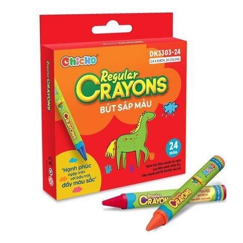 Bút Sáp Màu Regular Crayons 24 Màu DK 3303-24