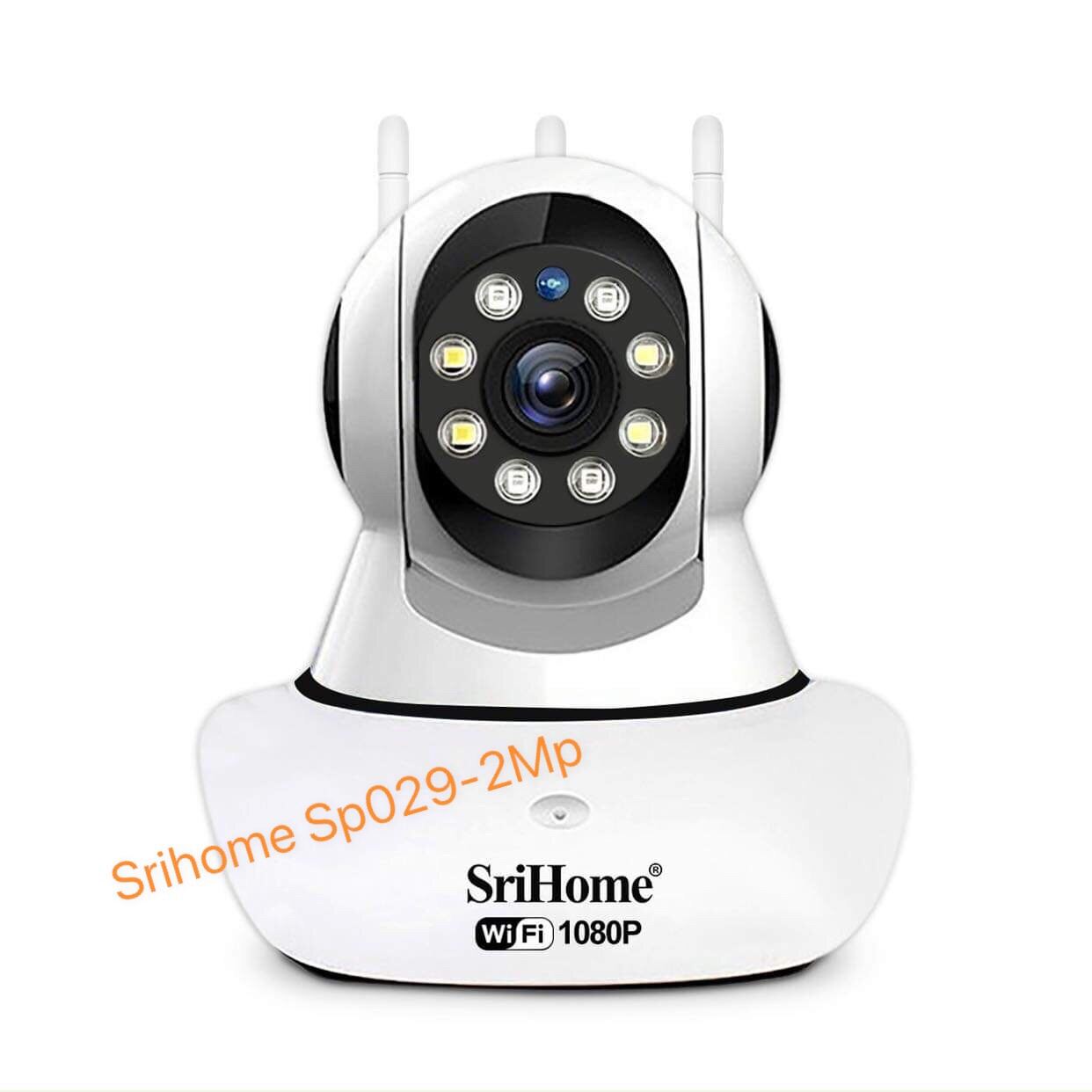 [Siêu phẩm] Camera IP Wifi Srihome SP029 3 Râu 8Led- 2.0Mpx FullHD 1080P- Ban đêm có màu