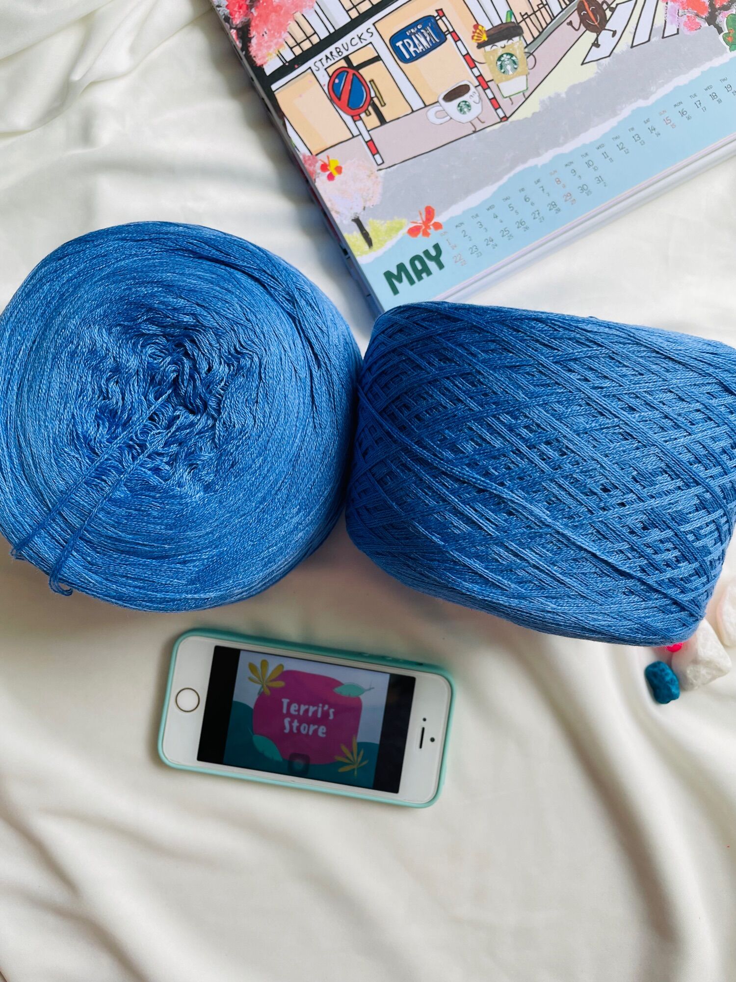 Yarn - Sợi Cotton Visco - Sợi Cotton Lụa | Sợi chập - Mền bóng nhẹ và mát - Sợi mùa hè | Terri Store