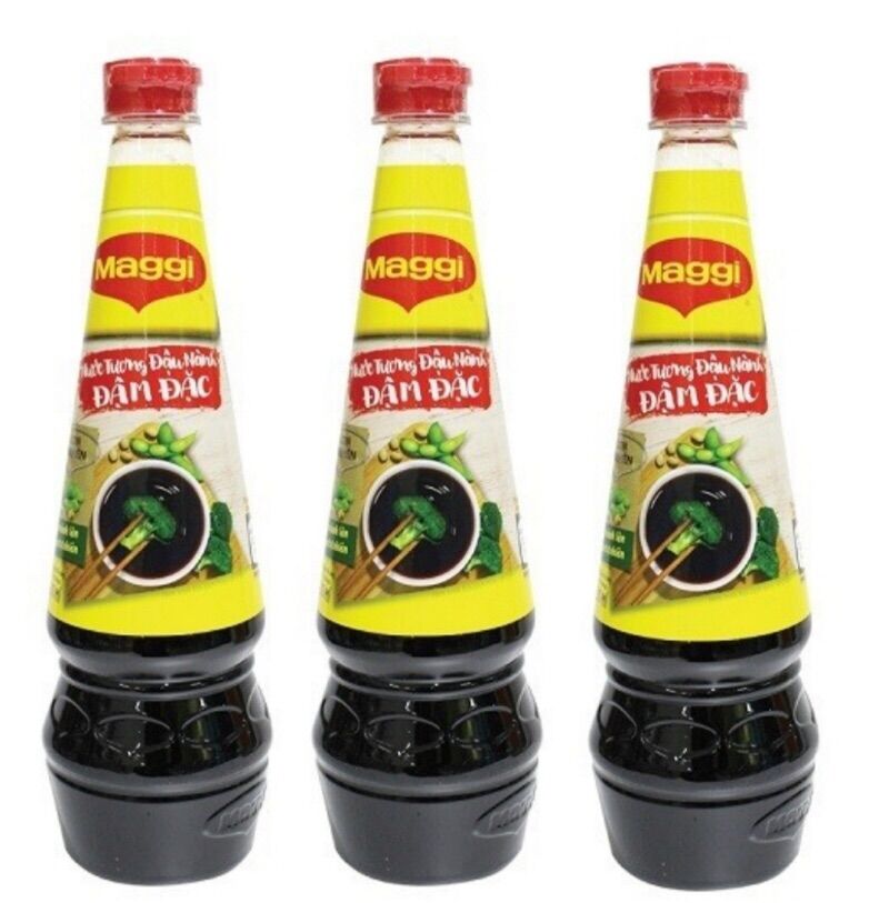 [Combo 3 chai] Nước tương đậu nành đậm đặc Maggi chai 700ml