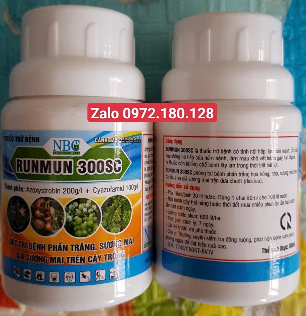 White Powdery Mildew Fungicide Runmun 300Sc - 80ml