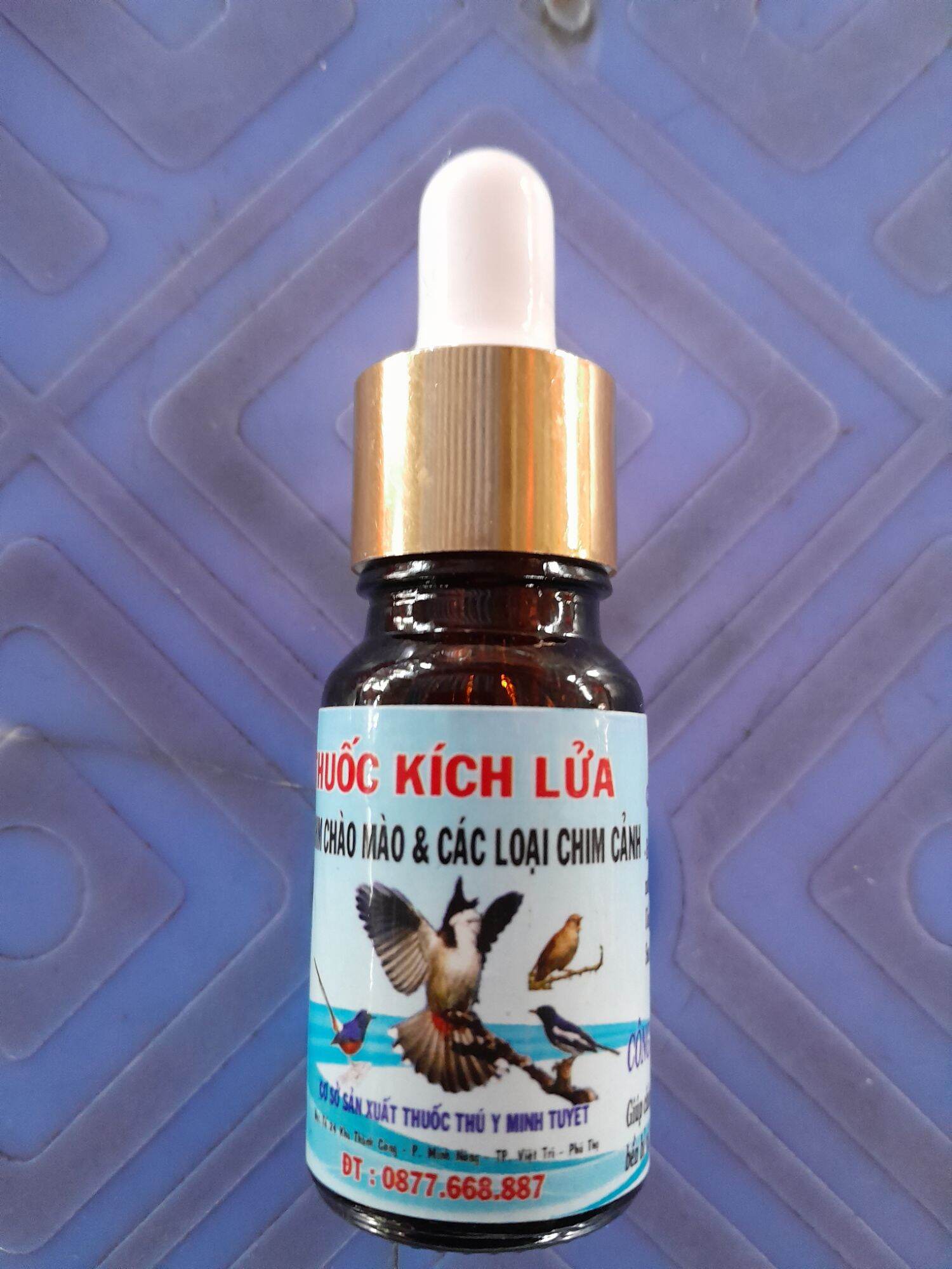 Thuốc kích lửa cho Chim Chào mào và các loại chim Cảnh(10ml)Tăng lực đánh,Tăng sức bền,hạn chế gãi rỉa trong quá trình thi  đấu.( Không gây nóng Chim)
