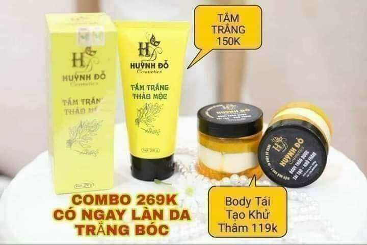 dưỡng trắng da  thảo mộc huỳnh đỗ