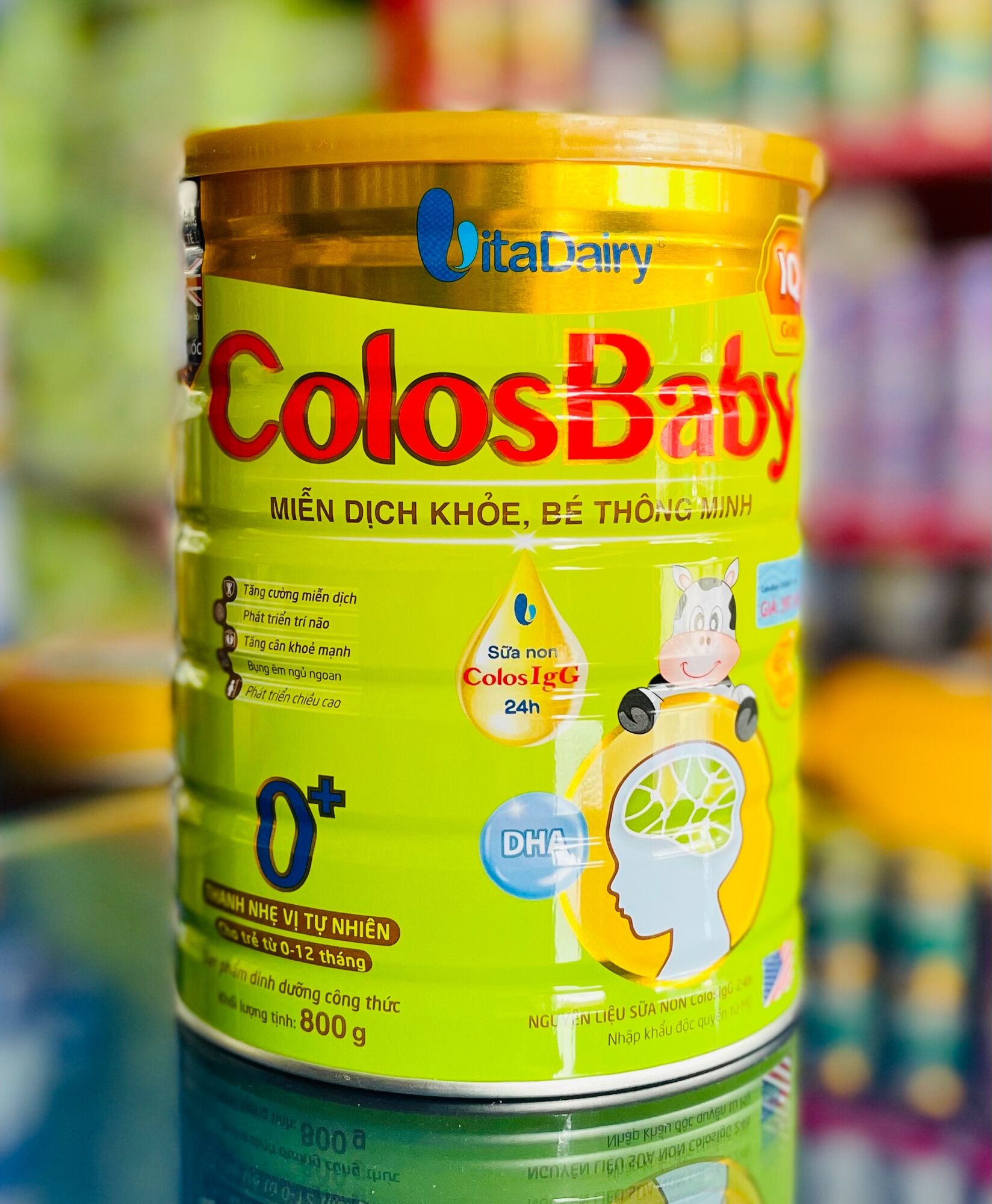 [Combo 2 Lon] Sữa bột Colosbaby 0+ IQ (800g)