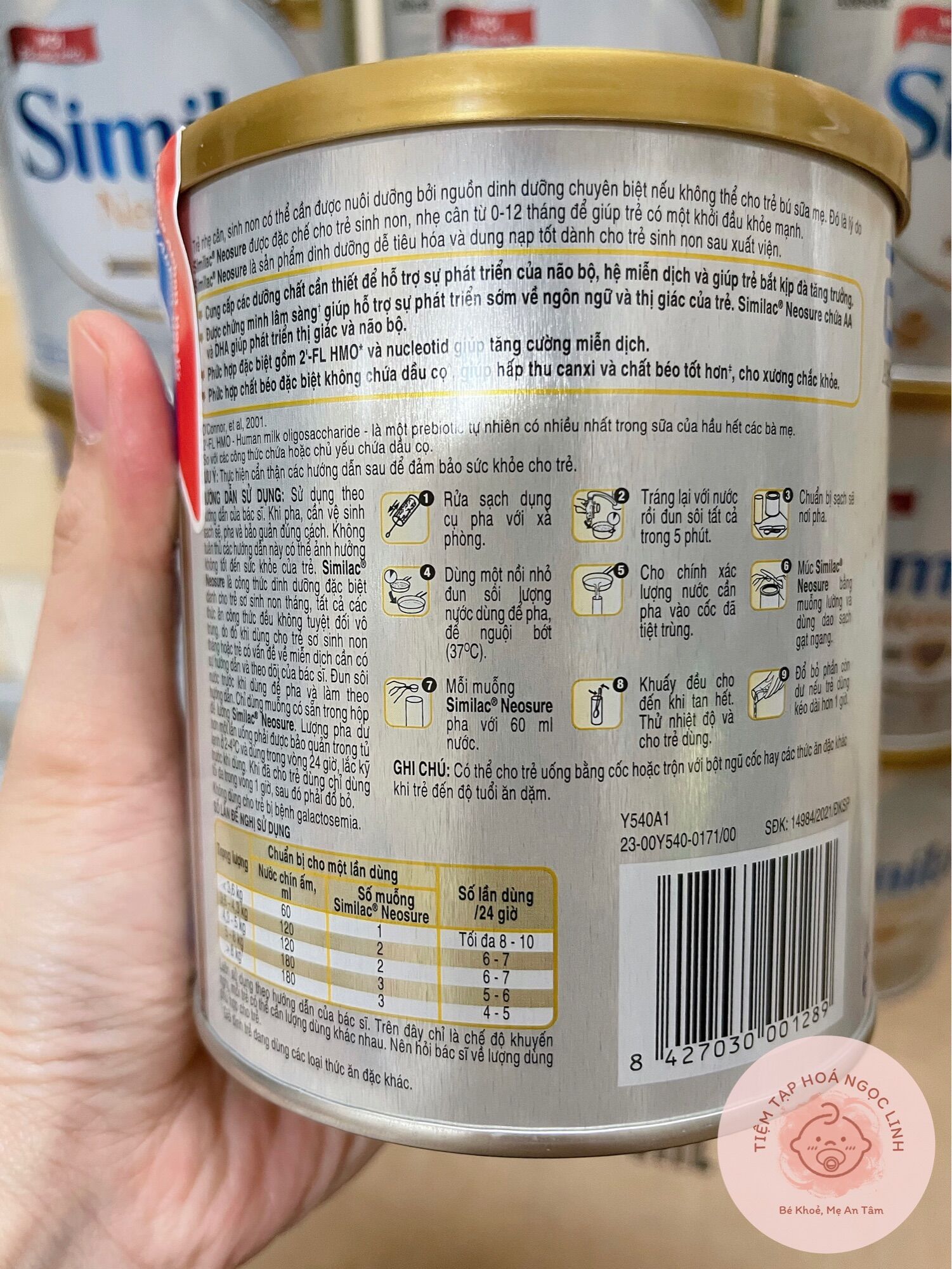 Sữa bột SIMILAC NEOSURE 1 (0-12 tháng tuổi) 370g