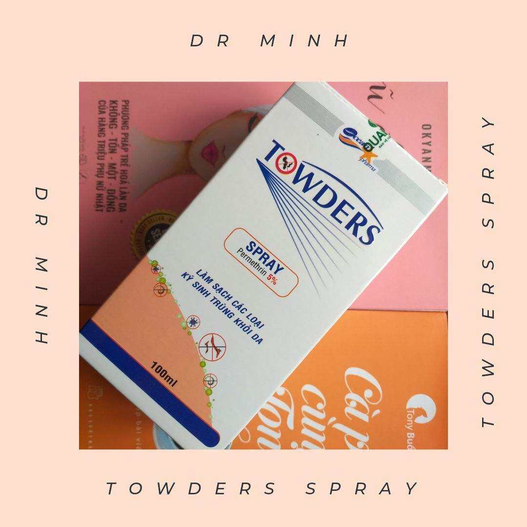 Towders spray 100ml xịt diệt ghẻ, chấy