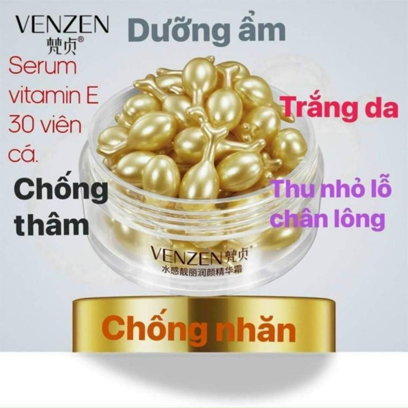 Viên Dưỡng Da Venza VitaminE (hộp 30 viên)