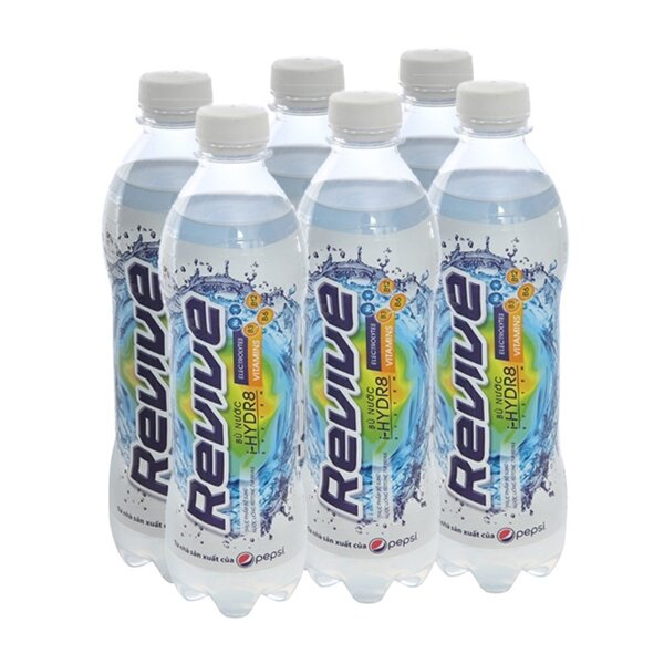 Lốc 6chai 455ml nước ngọt revive bù khoáng bù nước tạo năng động cho cơ thể thiếu hụt nước