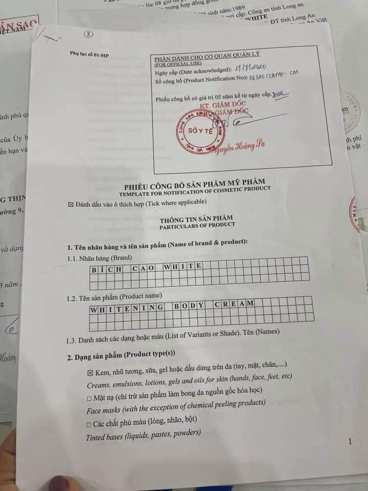 Sữa rửa mặt Bích Cao White