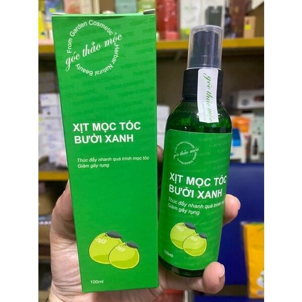 Xịt mọc tóc bưởi xanh hàng loại 1(có hộp+ thơm bưởi)