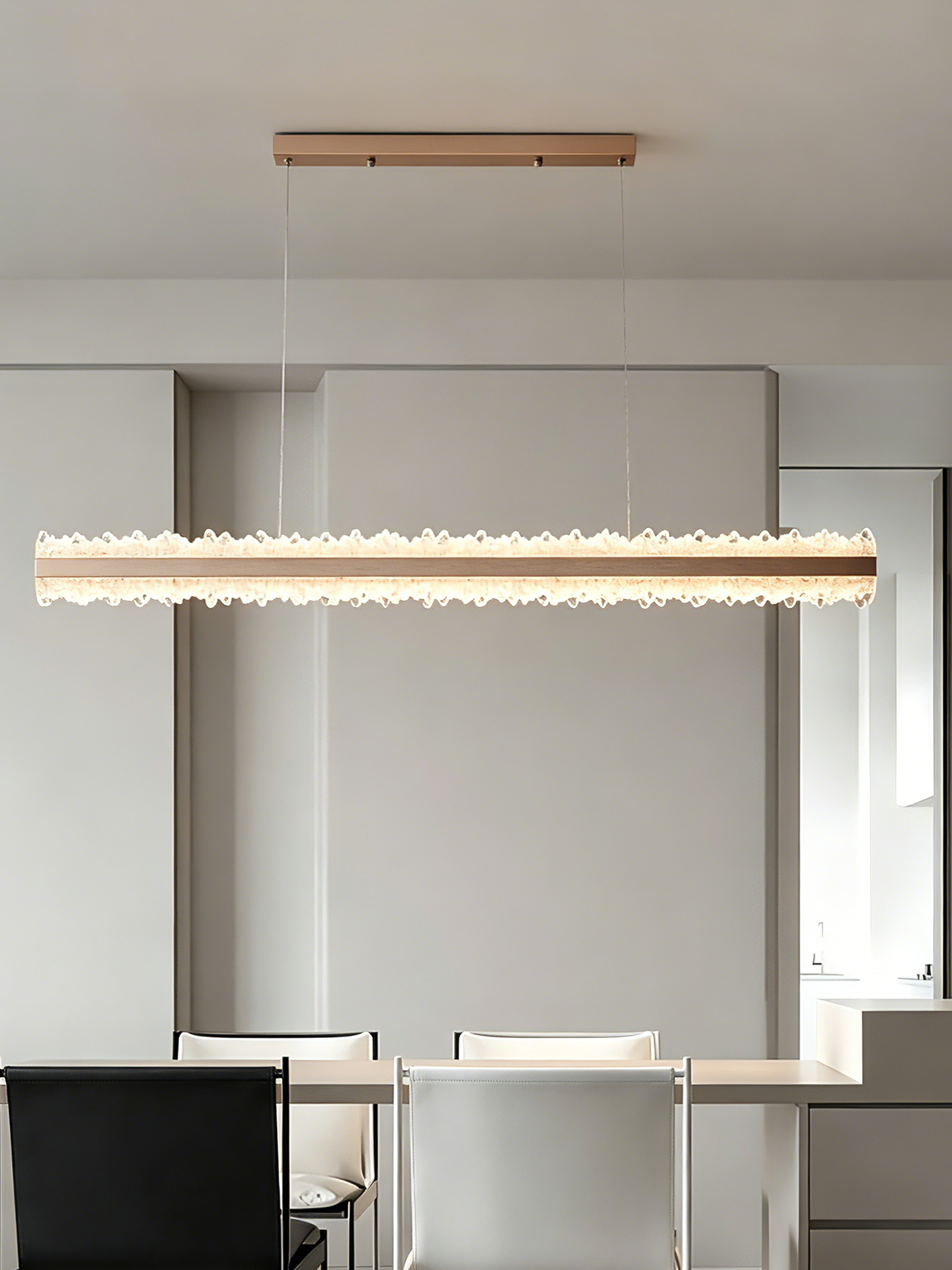 MR.LAMP | Modern Simple Stylist Eye-protective Linear Dining Room Chandelier
