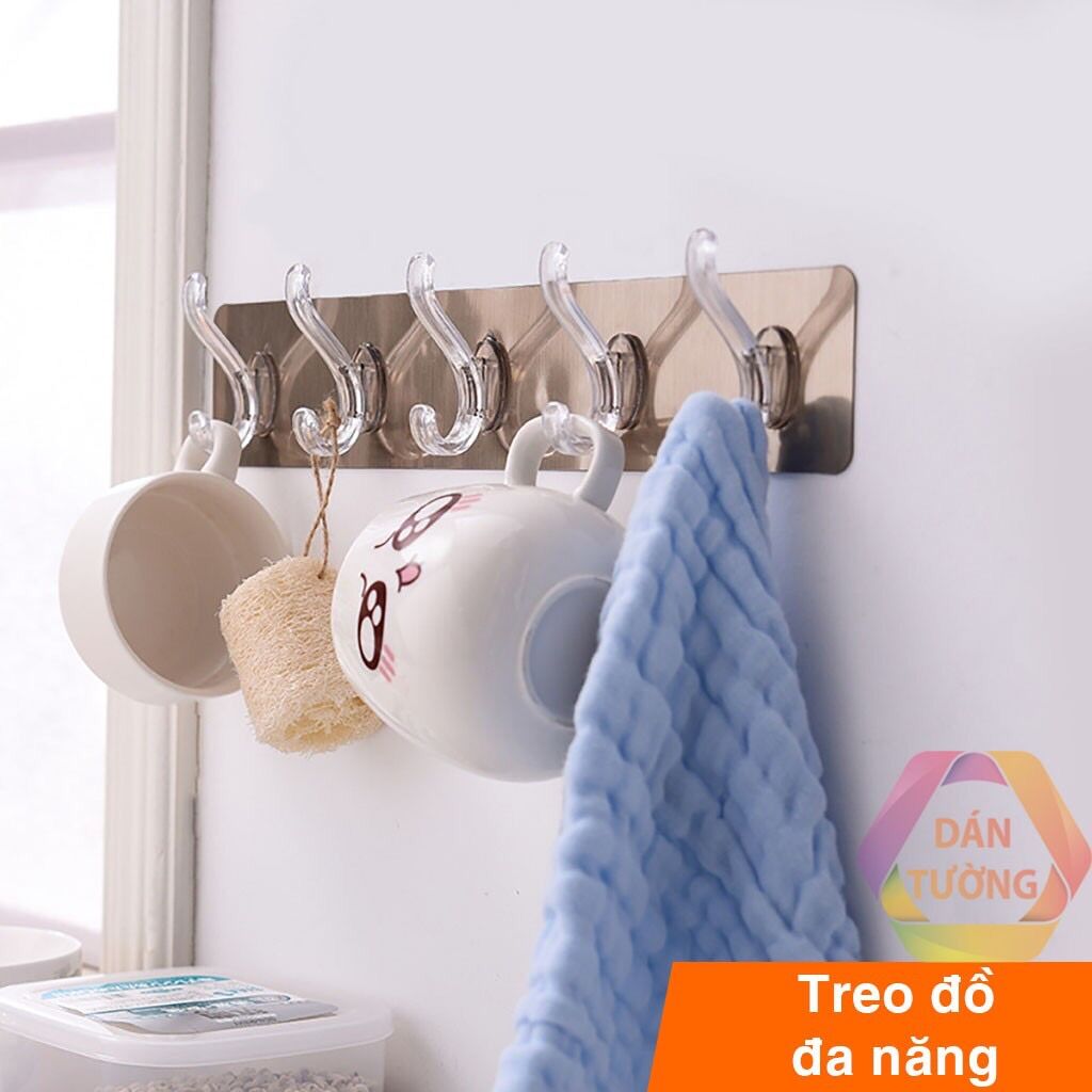 [HCM]Thanh 6 móc dán tường siêu chắc