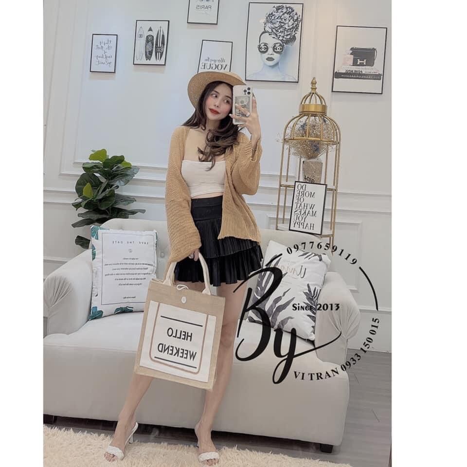 Áo khoác cardigan nữ áo cardigan len kiểu dáng mỏng Mophus MB003
