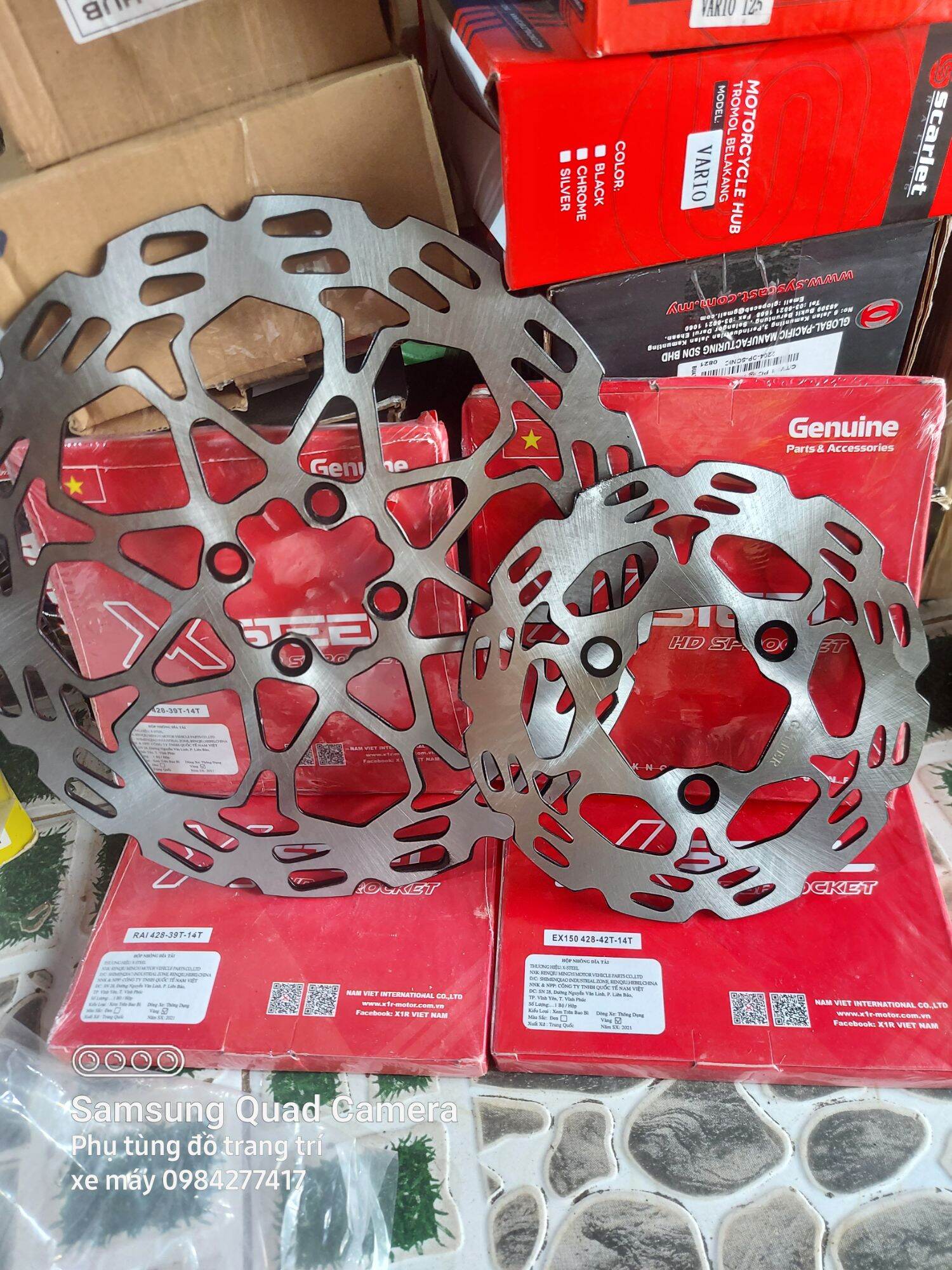 Cặp đĩa bánh căm xe satria