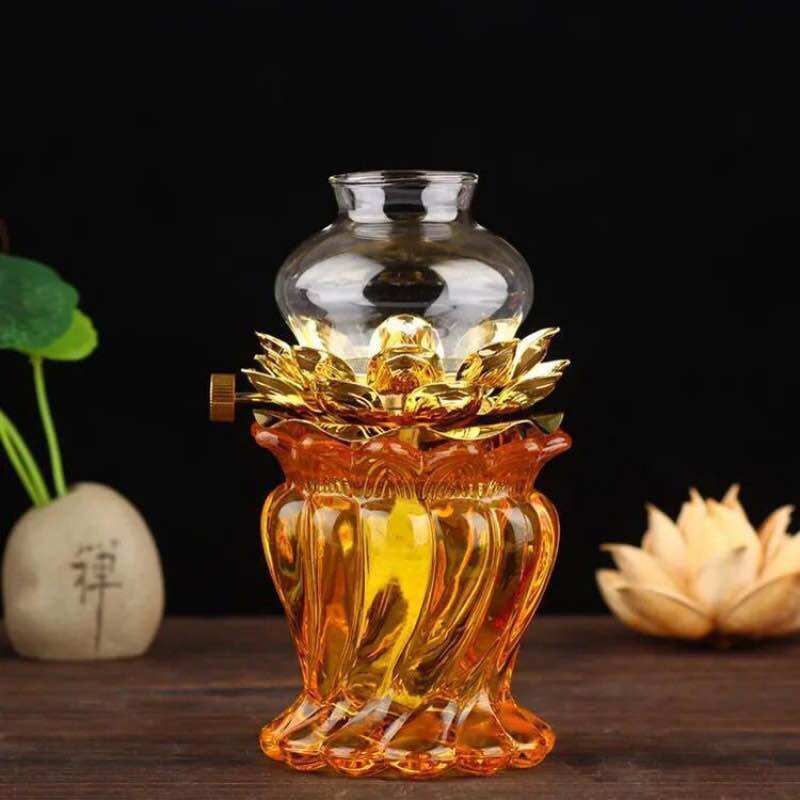 Đèn dầu thủy tinh 033 cao 15 cm