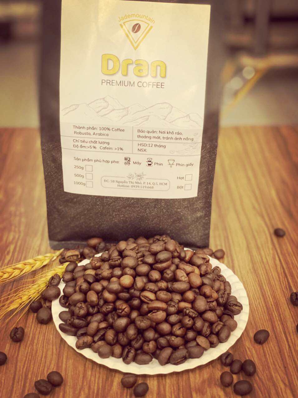 Caphe hạt CULI. Caphe hạt rang xay. Caphe hạt robusta. Coffee Dran. 