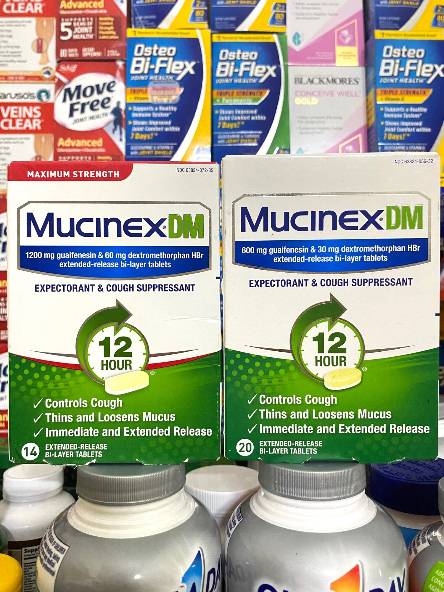 Viên uống Mucinex DM Expectorant & Cough Suppressant 12 hour