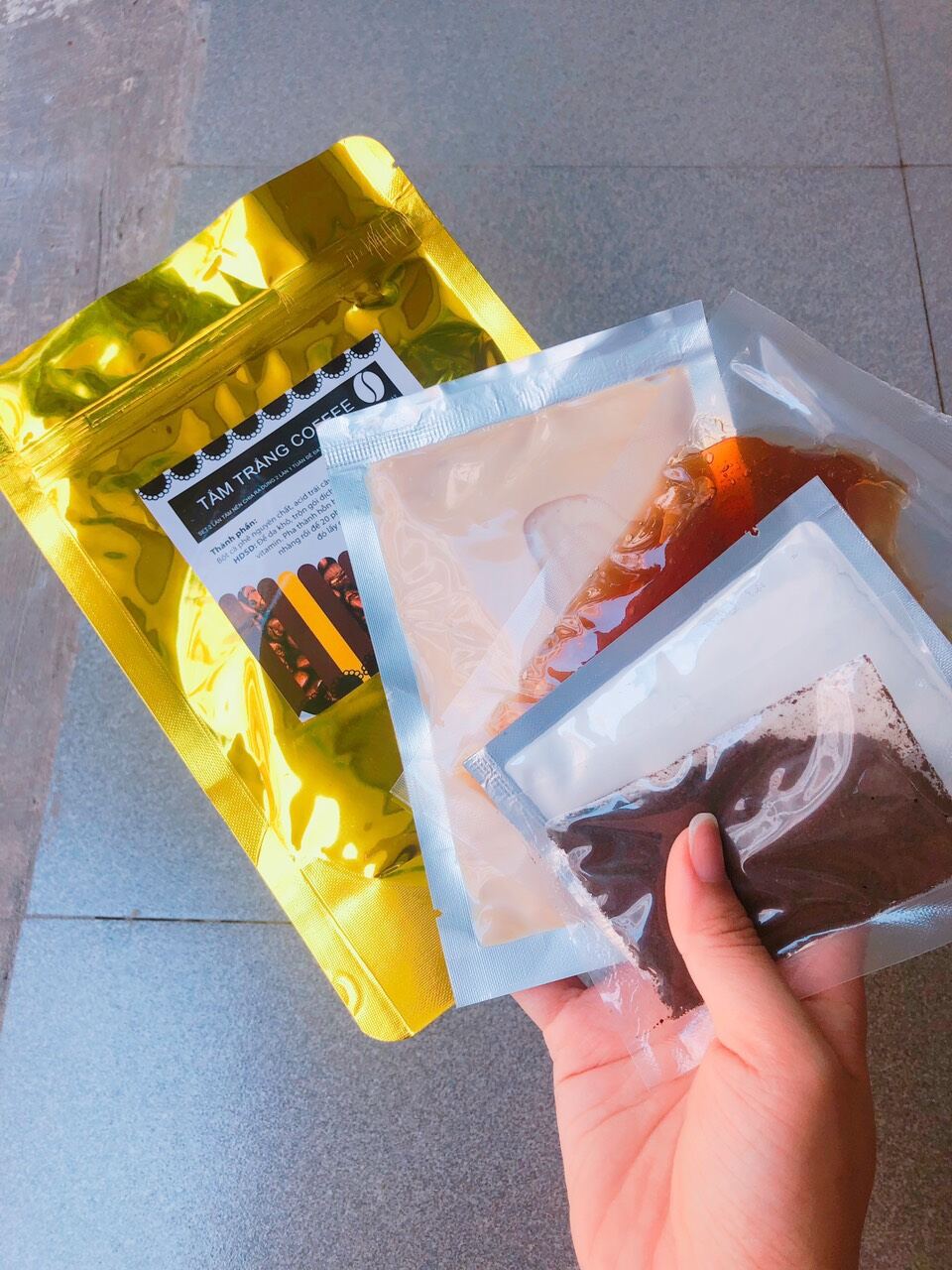 Tắm trắng cafe loại sịn 4 gói