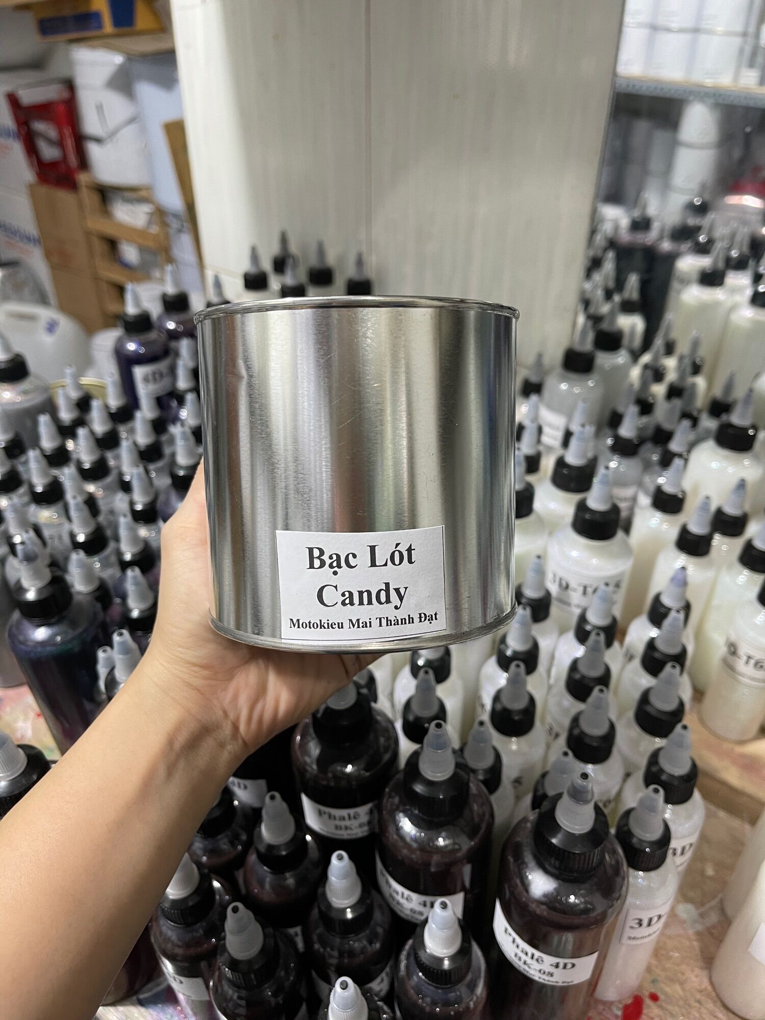 Sơn bạc lót candy chuên lót màu candy