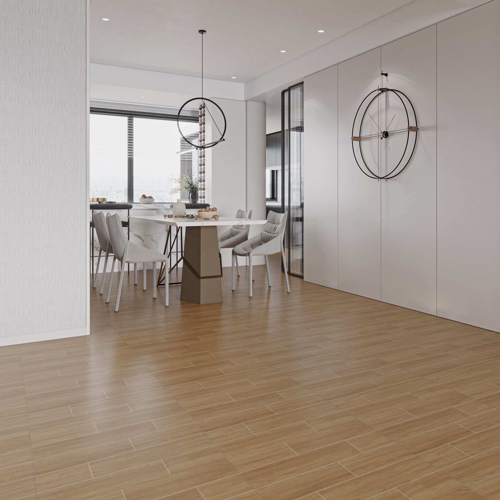 Gạch lát nền men matt màu vân gỗ 60x60
