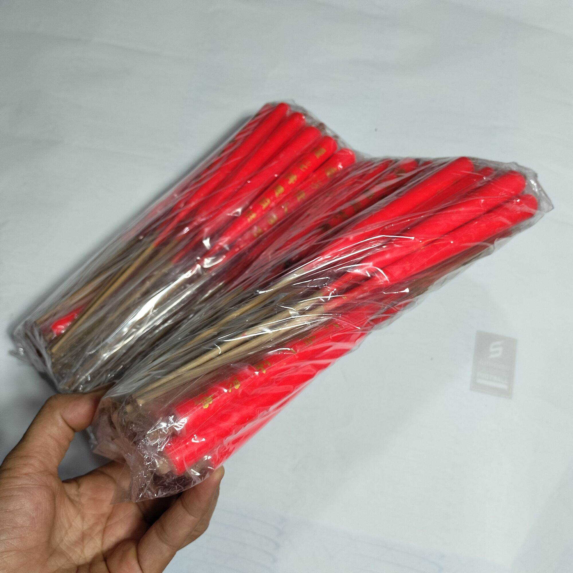 (Giá sỉ 50 cặp)Đèn cầy gió đốt ngoài trời không tắt 25 cm
