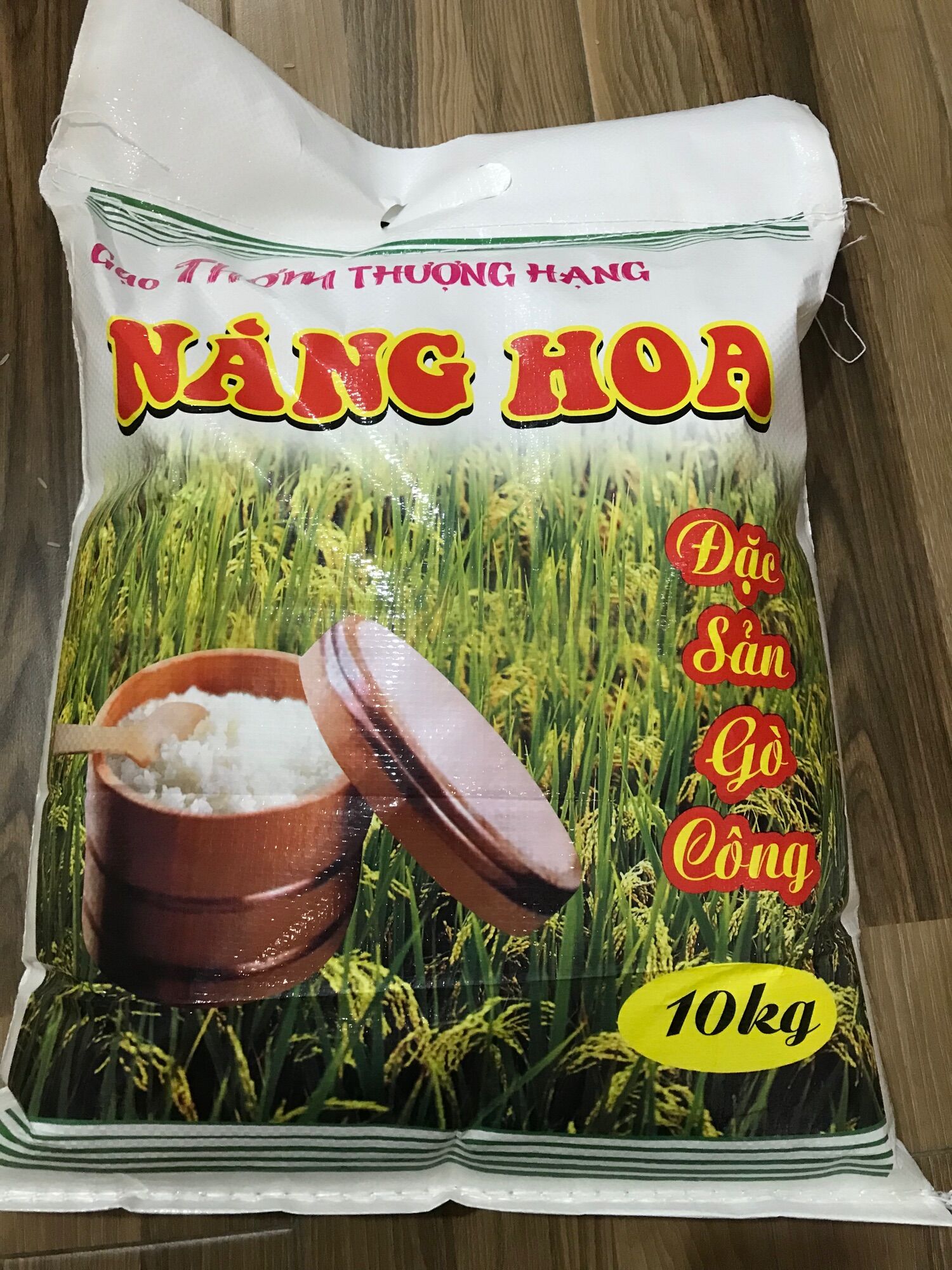 Gạo Nàng Hoa túi 10kg dẻo vừa mềm cơm hậu ngọt