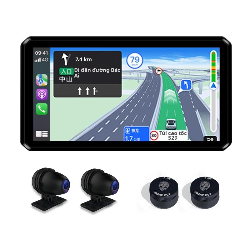 BREAK OUT(突破者) | Motorcycle TPMS Car Play Navigation Recorder Giá 6,346,000 Đồng*Miễn phí vận chuyển