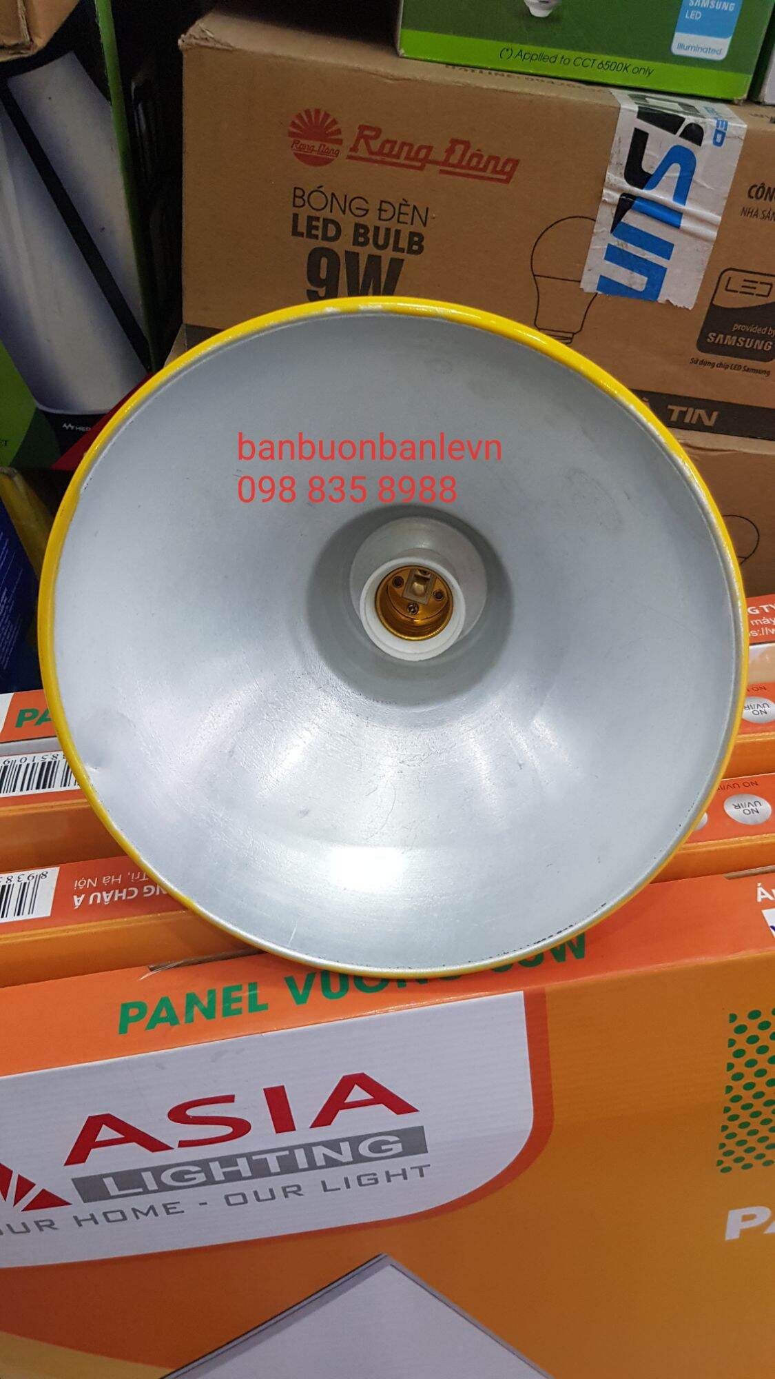 Chao đèn tròn trang trí phi 200 kèm đui chống nước E27