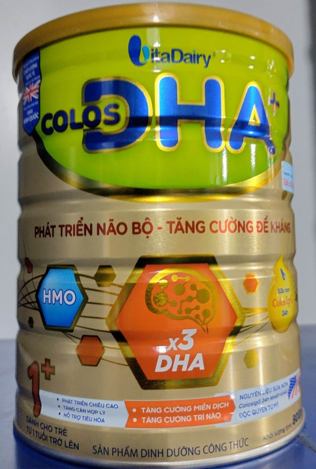[ Có mã QR tích xu ] Sữa bột Vitadairy Colos DHA 1+ 800g (Date 2026)