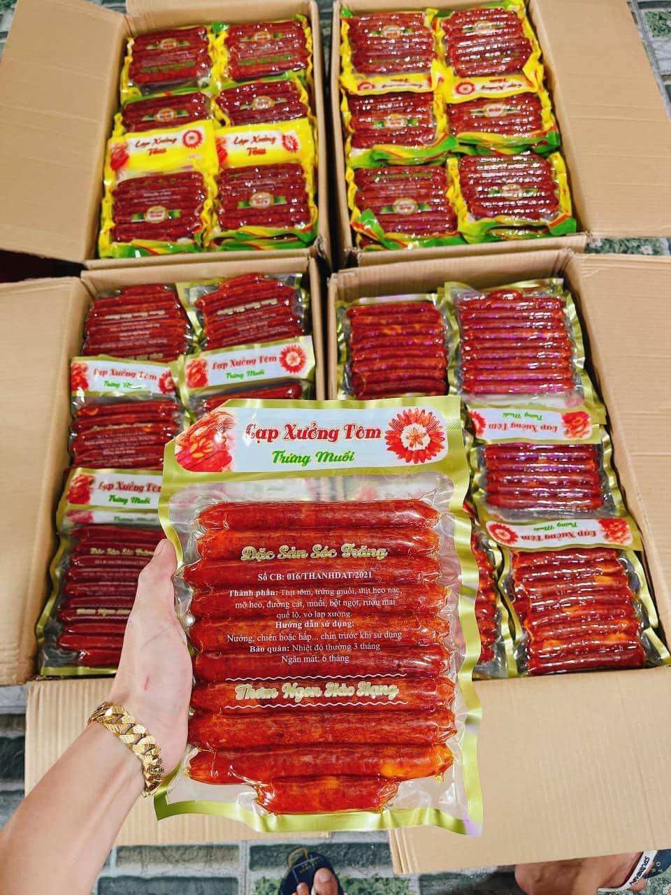 1KG lạp xưởng tôm Sóc Trăng thơm ngon