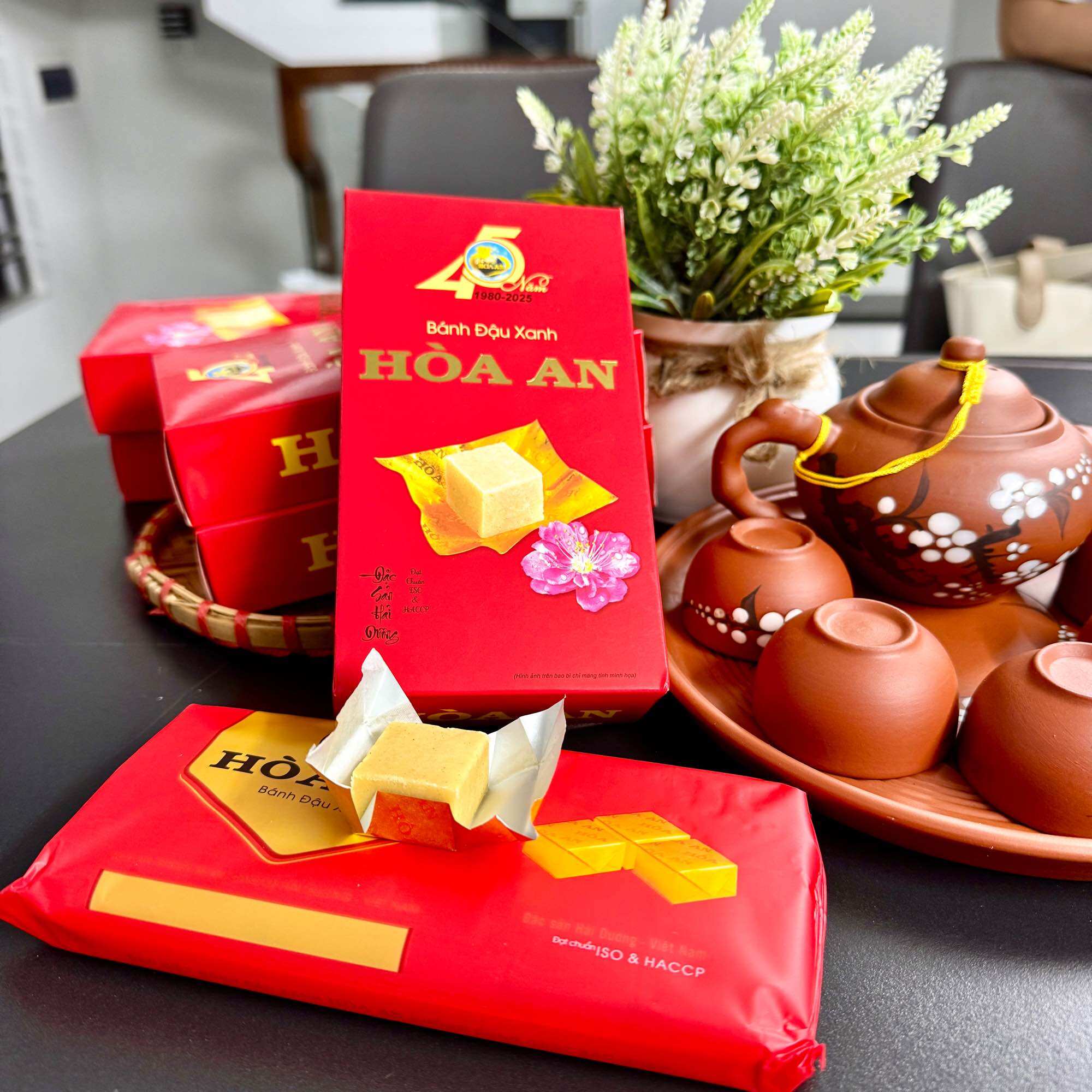 Bánh Đậu Xanh HÒA AN Hộp 200Gr