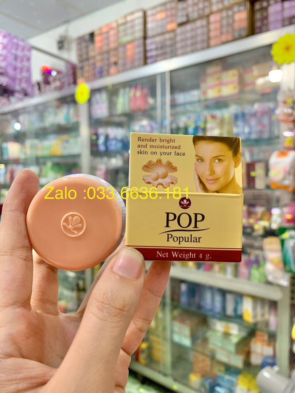 Kem POP vàng chuẩn hàng Thái Lan hủ 4g